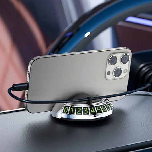 2 In 1 Dashboard Car Phone Holder With Navigation Bracket